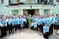 Делегаты съезда «Содружество православной молодежи» побывали на торжестве в Троице-Сергиевой Лавре 