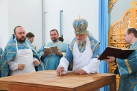 Митрополит Герман освятил престолы восстановленного Успенского собора города Рыльска