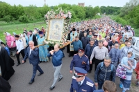 С молитвой о мире на Украине прошел крестный ход Горналь - Суджа с Пряжевской иконой Божией Матери