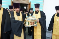 В Курской епархии проводили ковчег с мощами благоверного князя Александра Невского