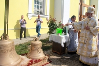 Митрополит Герман освятил колокола Митрофановского храма села Панино 