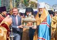 В Курскую митрополию принесен ковчег с мощами благоверного князя Александра Невского