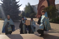 В Курчатов прибыли две главные святыни Курской митрополии – иконы Божией Матери 
