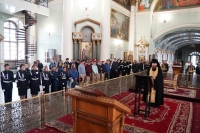 Праздничный молебен святому благоверному князю Александру Невскому в Знаменском соборе