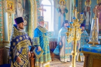 Митрополит Курский и Рыльский Герман совершил Божественную литургию в Благовещенском храме Курска