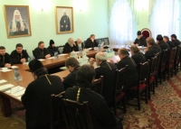 Собрание настоятелей храмов города Курска, игуменов и игумений монастырей епархии