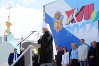 Митрополит Герман принял участие в торжественной церемонии открытия ХVII Курской Коренской ярмарки 