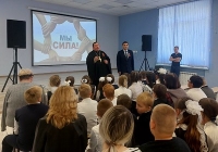 Встреча в Вышнереутчанской школе Медвенского района 