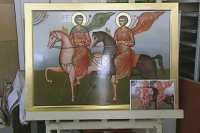 Курские иконописцы передали икону для древнего сирийского монастыря