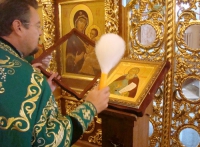 Готовится к освящению храм во имя прп. Сергия Радонежского в Курчатове 